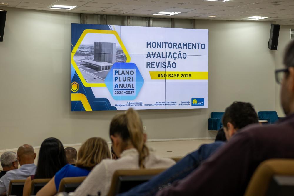 Capa da notícia: GDF realiza 3ª Reunião Anual do Monitoramento, Avaliação e Revisão do PPA 2024-2027